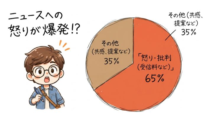 ニュースへの怒りが爆発?