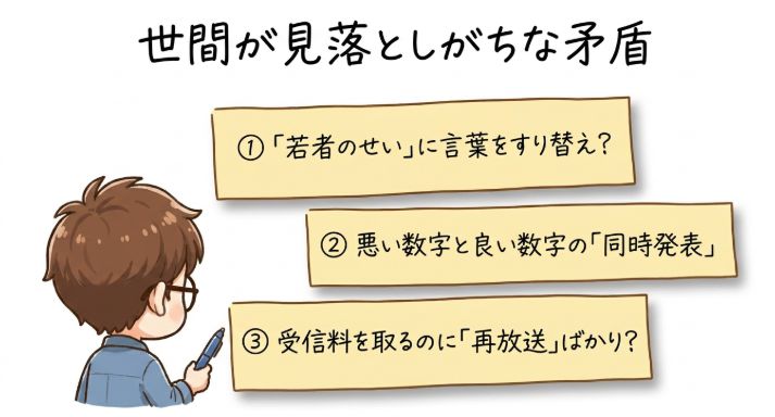 見落としがちな3つの矛盾