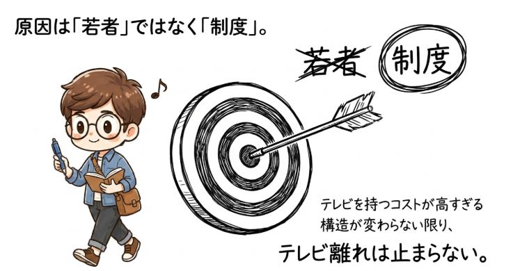 原因は若者ではなく、制度