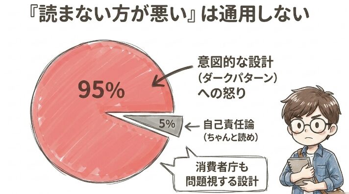 読まないほうが悪いは通用しない