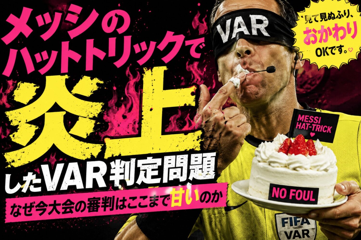メッシのファールプレーはレッドかセーフか？VARが介入しなかった真相をわかりやすく解説