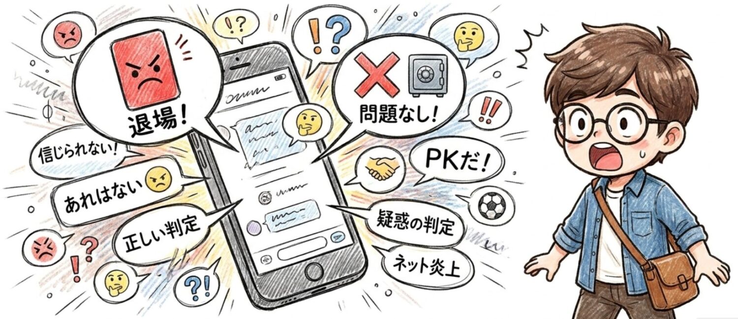 メッシの踏みつけるシーンに賛否両論