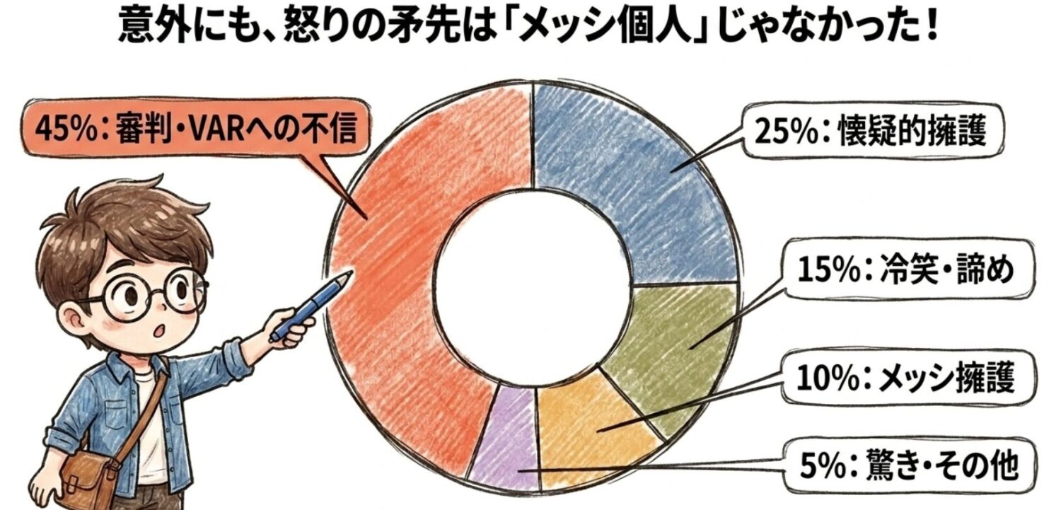 意外にも怒りの矛先はメッシ個人じゃなかった