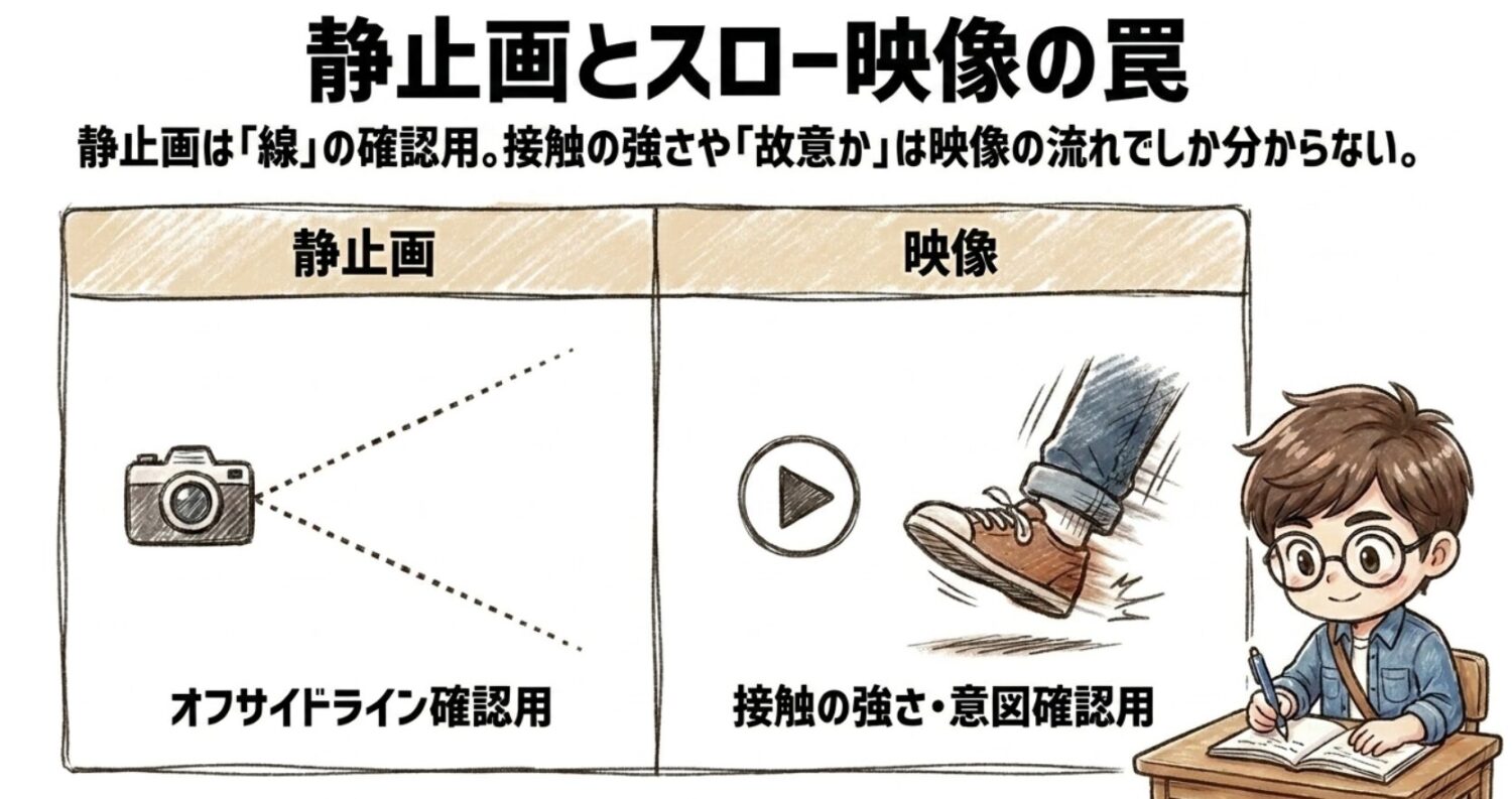 静止画とスロー映像の罠