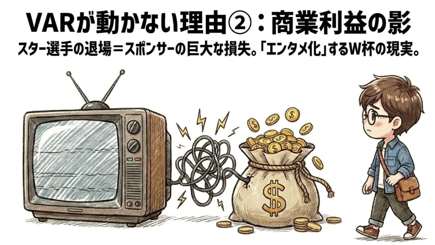 VARが動かない理由２：商業利益の影