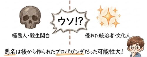 悪名は後から作られたプロパガンダだった可能性大