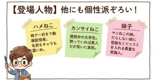 登場人物他にも個性はぞろい