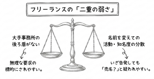 フリーランスの二重の弱さ